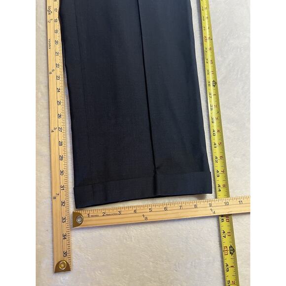 Jos A Bank Traveler Mens 52L 40x32 Solid Navy Blue 2 Piece Suit Tailored Fit - Picture 15 of 16